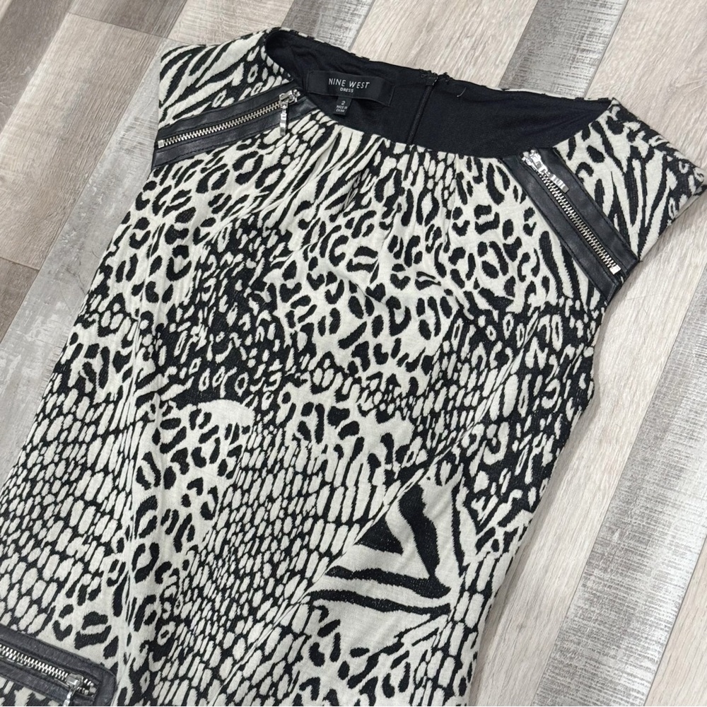 Nine west animal print sleeveless sheath dress ❤️ - Picture 3 of 7